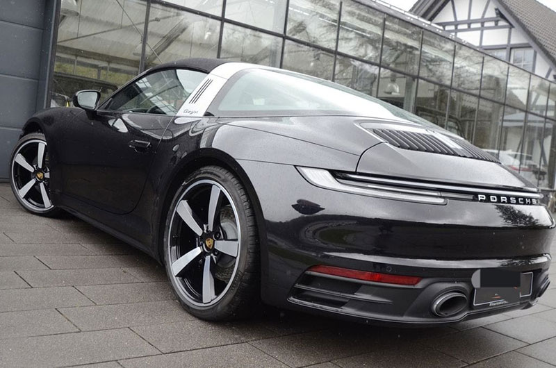 911 porsche targa Noire - Arrière