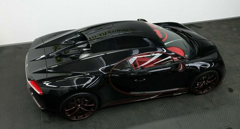 Bugatti Chiron Carbon - Noire - Rouge