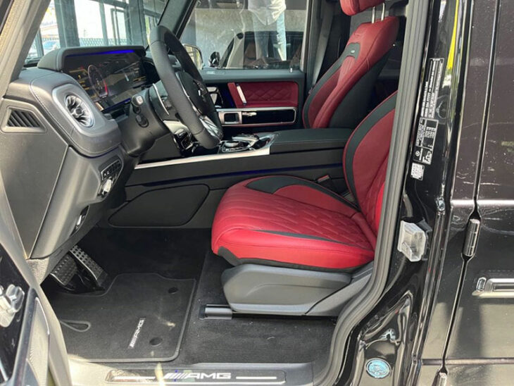 Mercedes-Benz G 63 AMG - Noir - Cuir rouge - vente