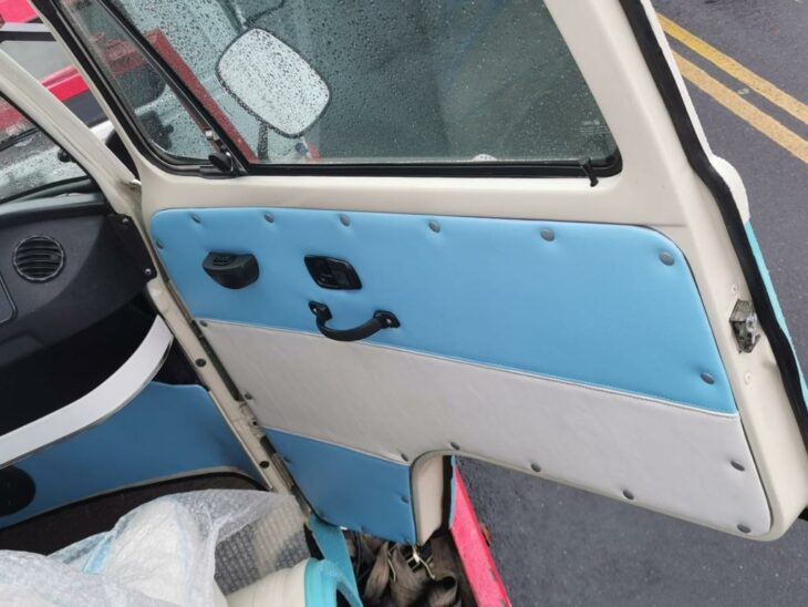 Combi Volkswagen Bleu - Porte