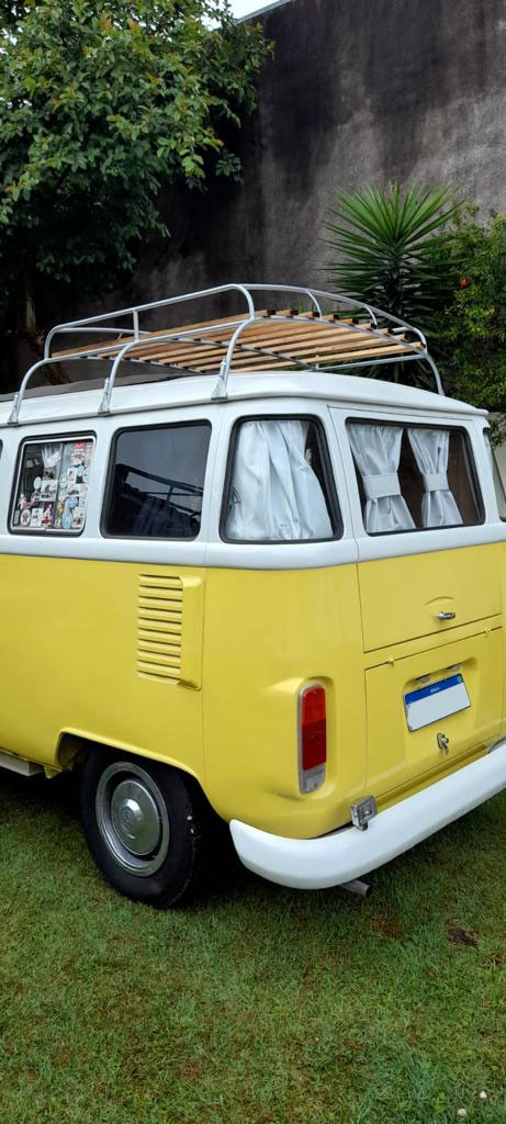 Combi Volkswagen Jaune - Arrière