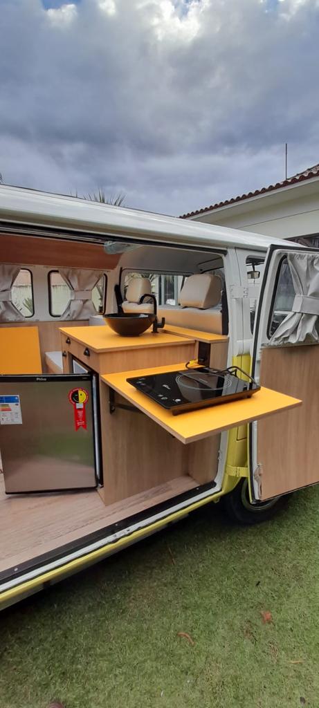 Combi Volkswagen Jaune - Cuisine frigo